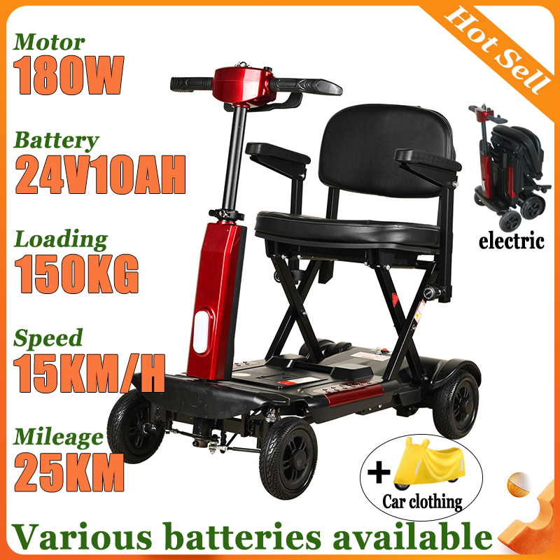 Folding Electric Scooter - YENI 4 tekerlekli Yaşlı Engelli Otomatik