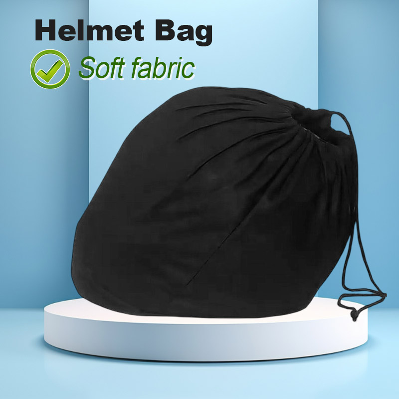 Scooter Helmet Set - Yumuşak Kask Çantası Peluş İpli Cepli