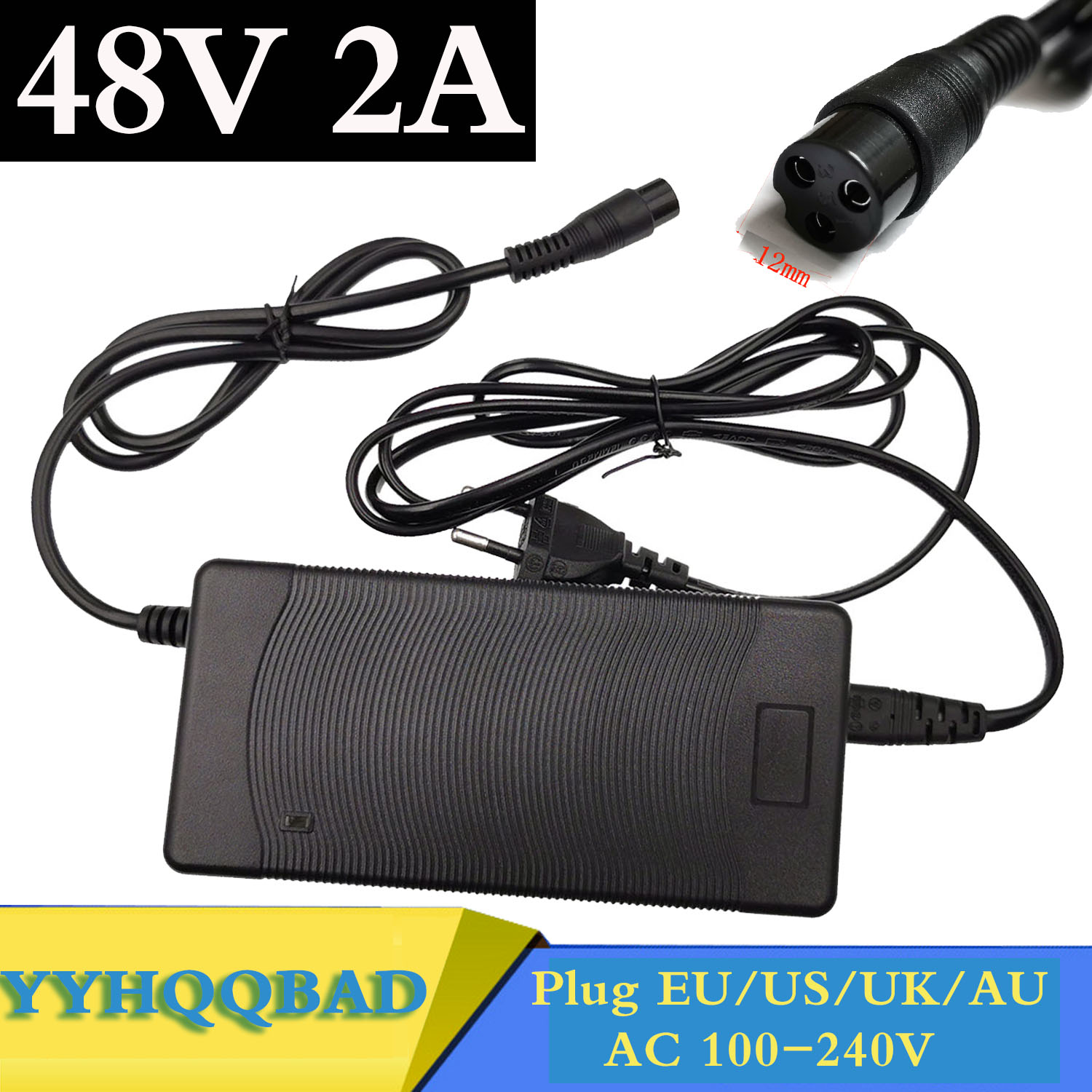 48V 2A Kurşun asit Akü Şarj Ci - Electric Scooter Charger incelemesi ve fiyatı